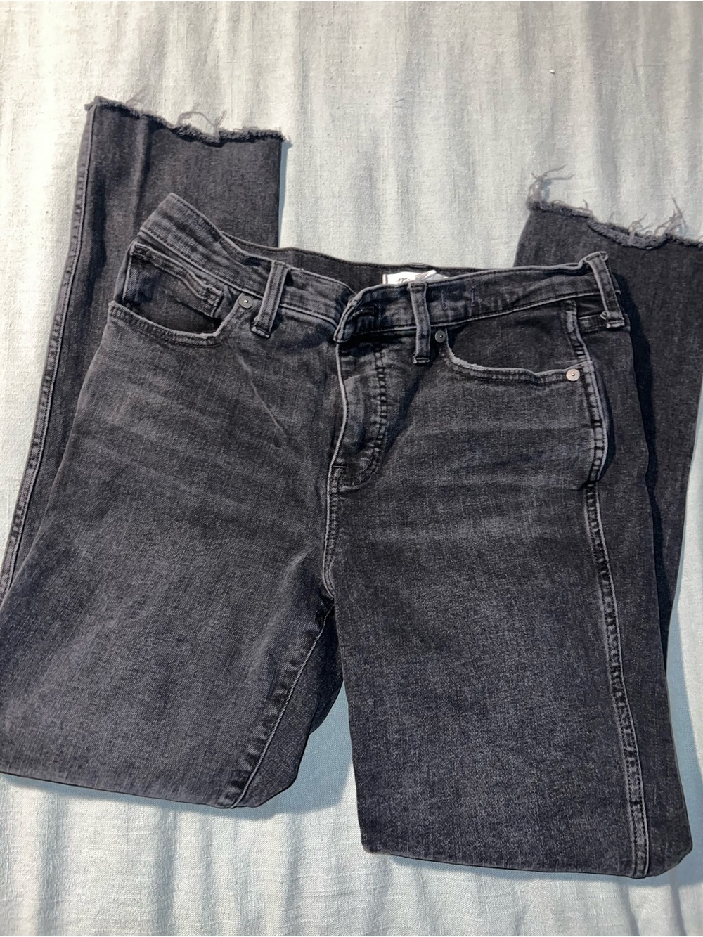 Madewell mid rise stovepipe jeans